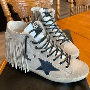 *SOLD*Golden Goose Suede Fringe Francy 36